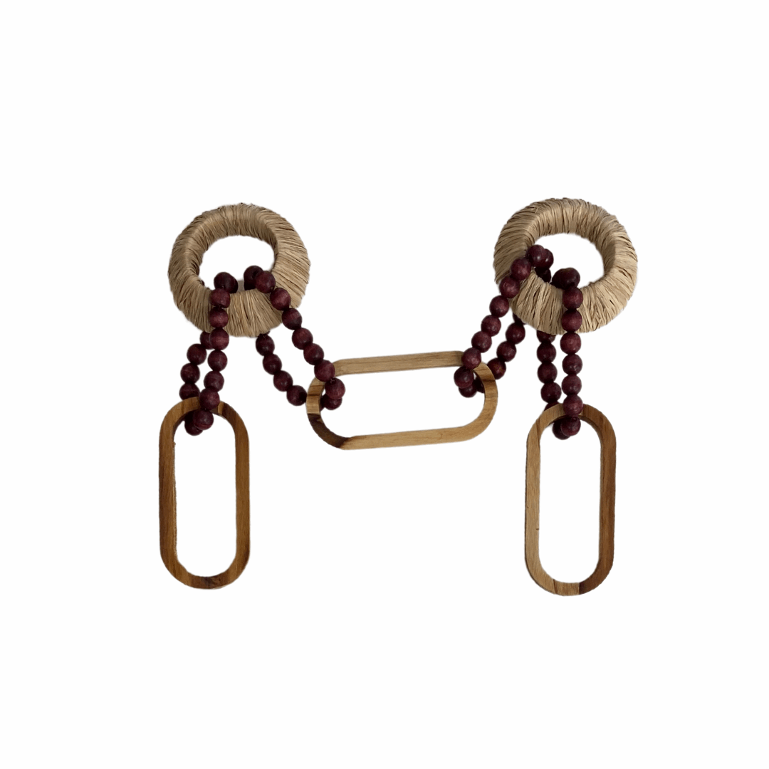 Colar Decorativo de Mesa Rafia