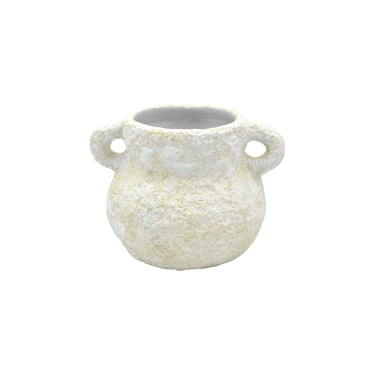 Vaso com Alças P Orgânico Textura de Pedra - Coleção Chert
