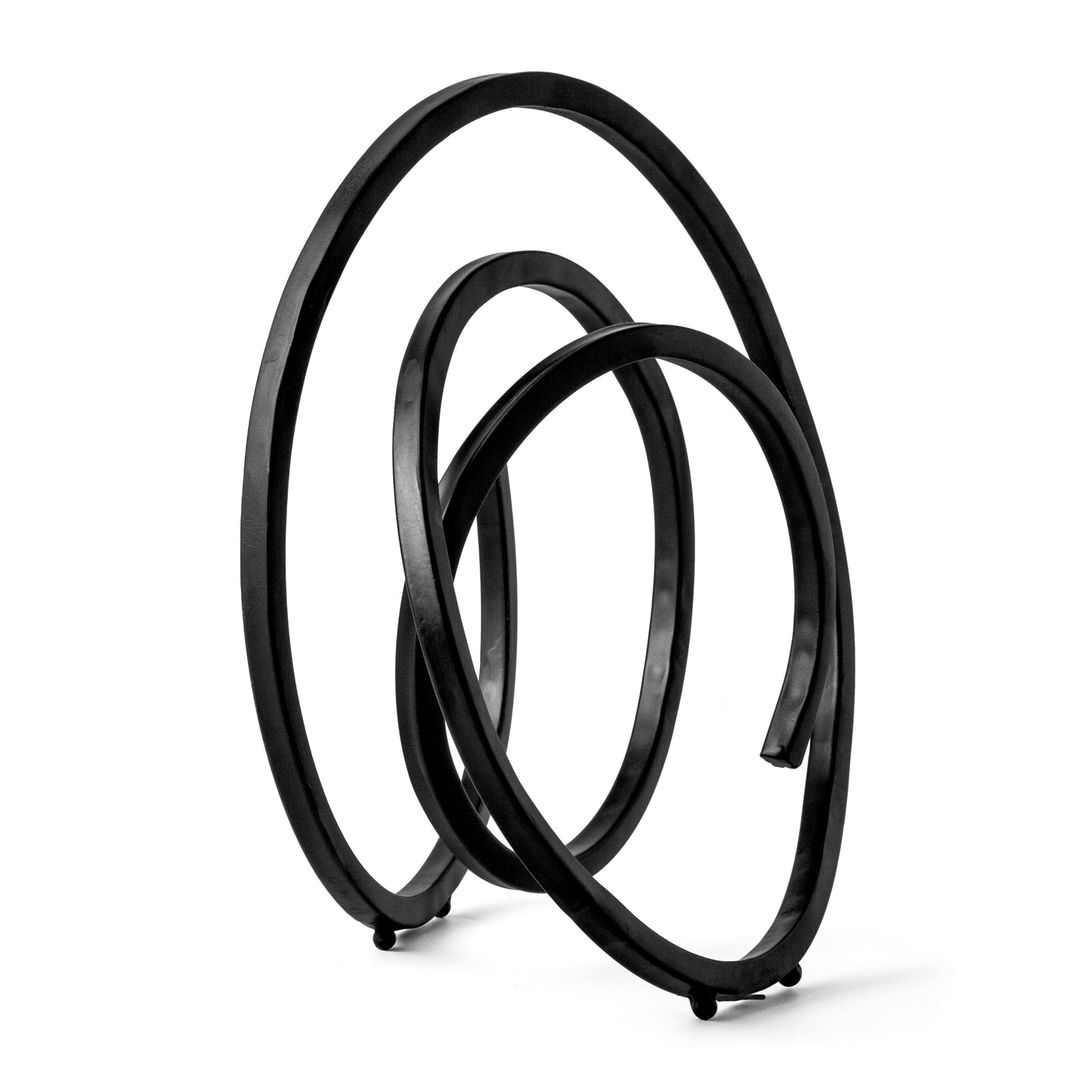 Escultura Demir em Metal Preto