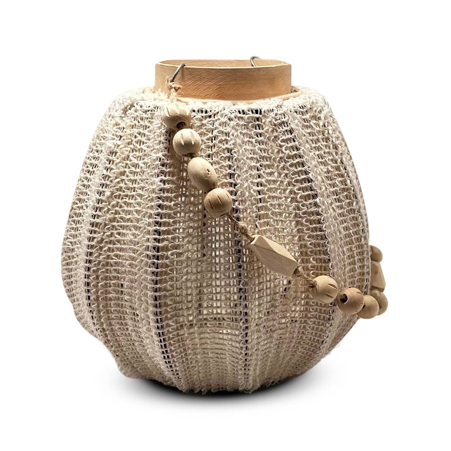 Lanterna em Tecido e Madeira G