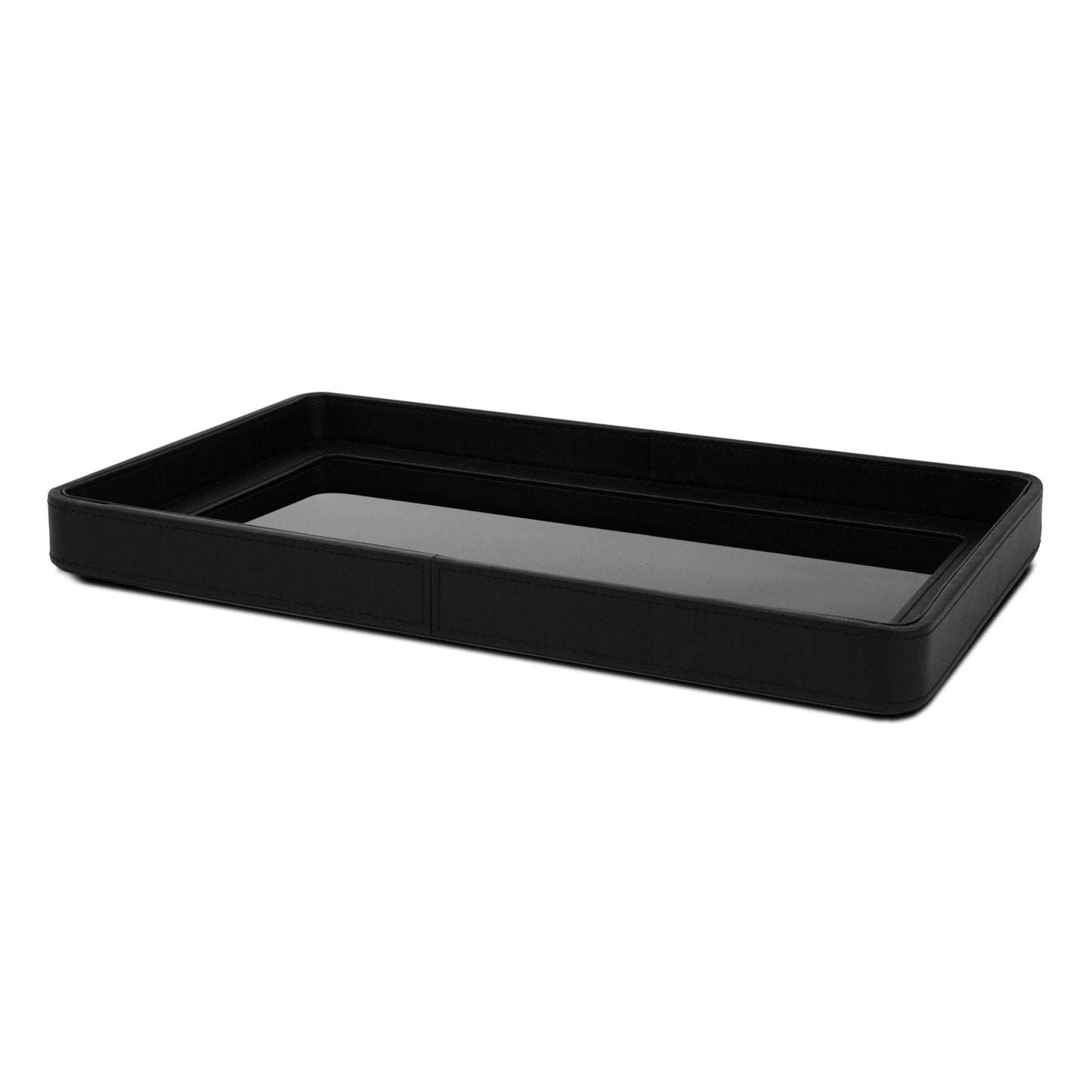 Bandeja Siyah Preta com Vidro