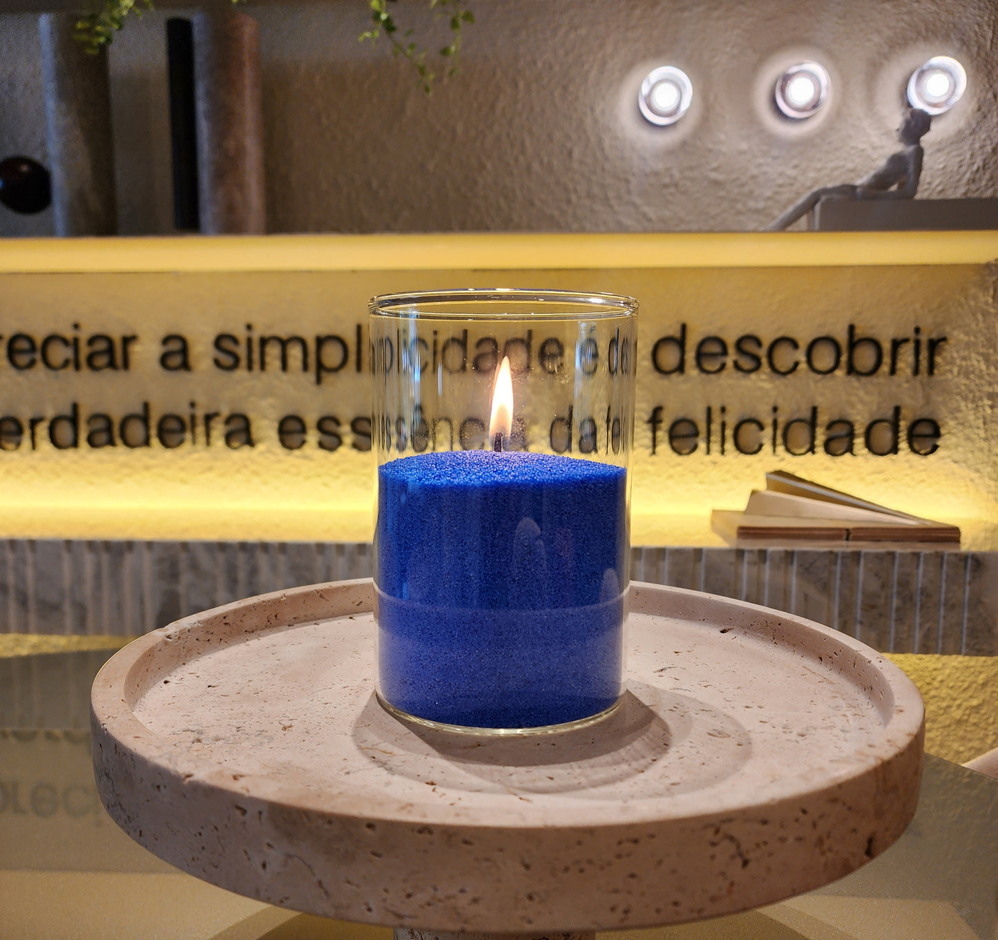 Vela em Pó Colorida - Vela Azul