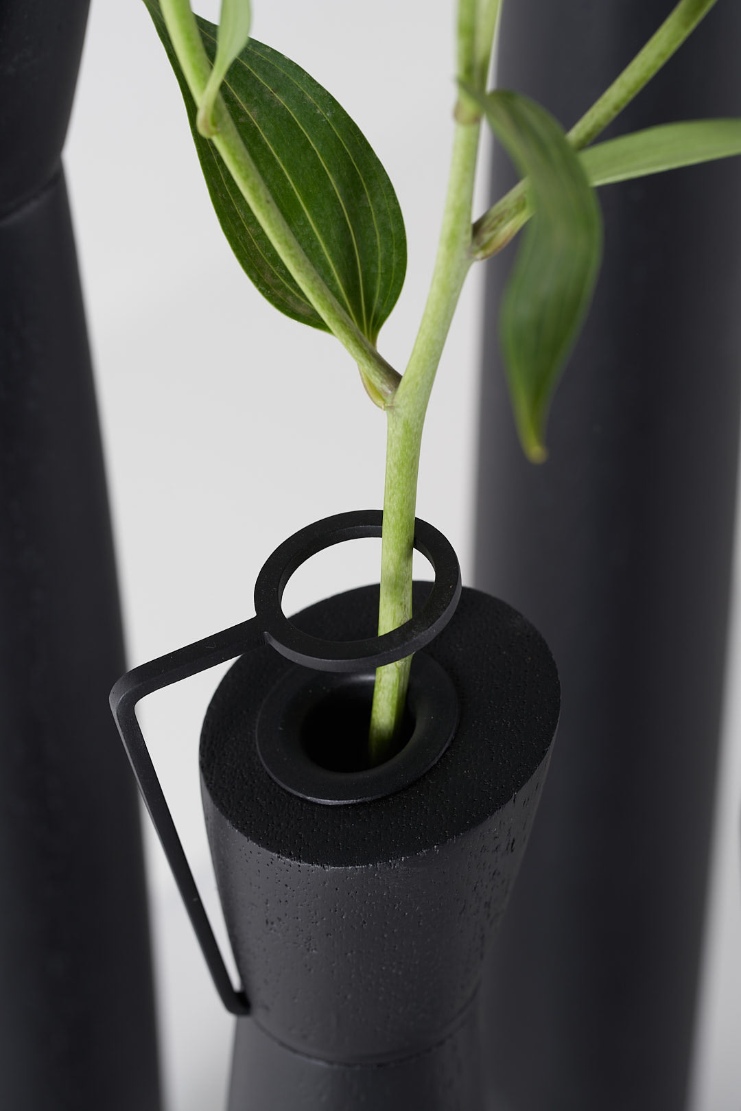 Coleção Figa - Vaso PP - Madeira Ebanizada