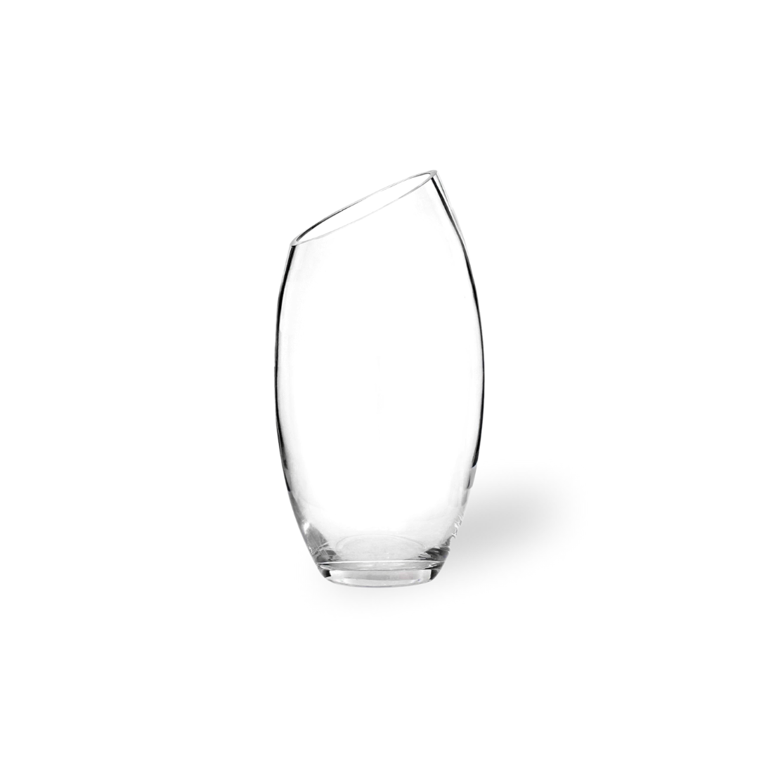 Vaso Oval em Vidro Boca Transversal 20