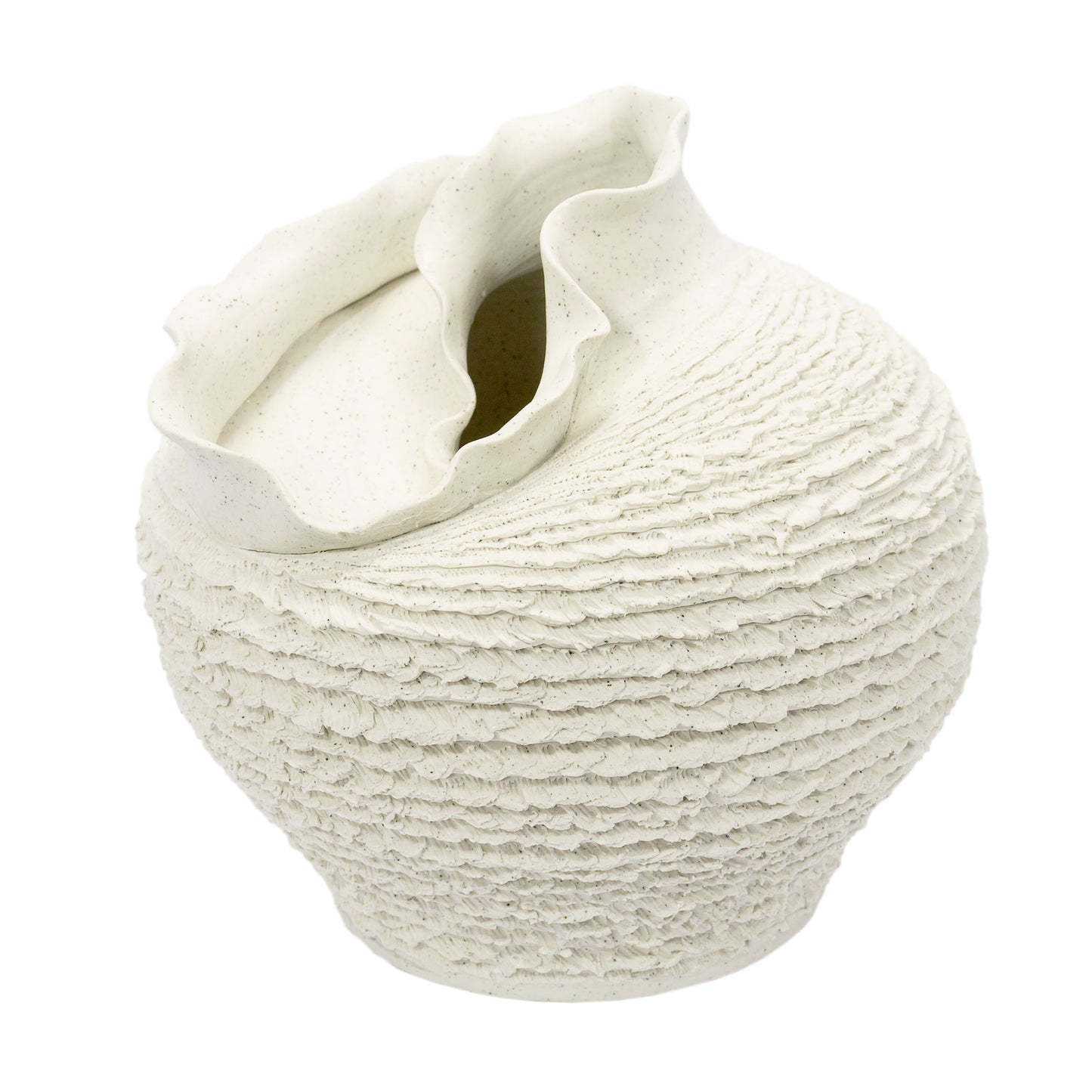 Vaso Escultura Kılavuz em Cerâmica com Textura
