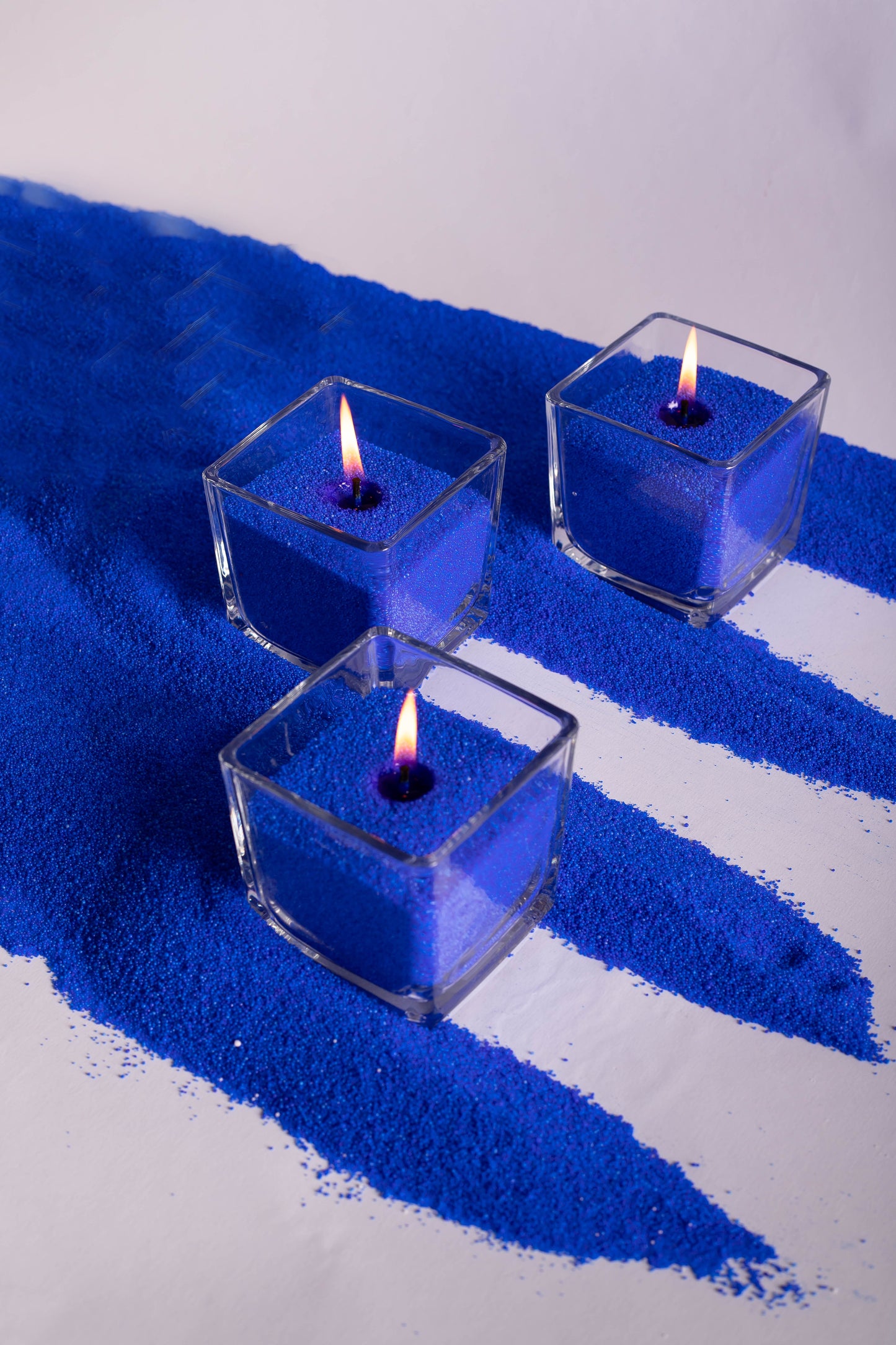 Vela em Pó Colorida - Vela Azul