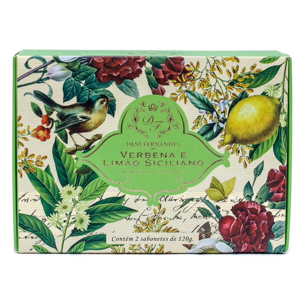 Sabonete em Barra Dani Fernandes - Verbena e Limão Siciliano Kit com 2 unidades