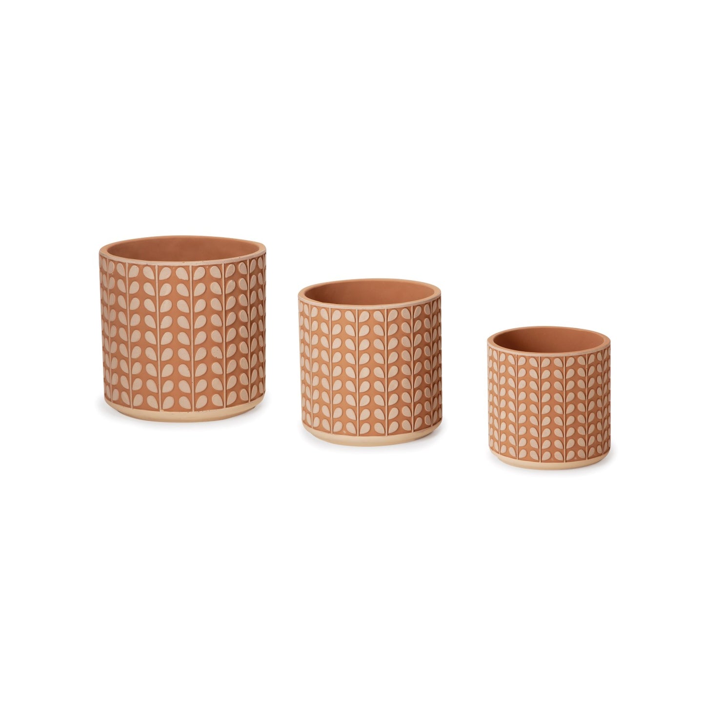 Kit Cachepots em Cimento 3 peças