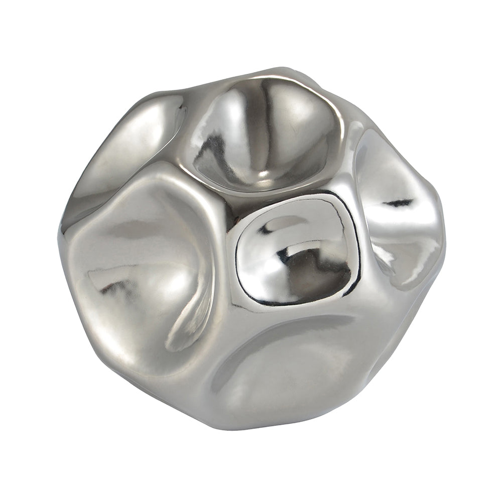 Escultura Cratera Prata Pequena