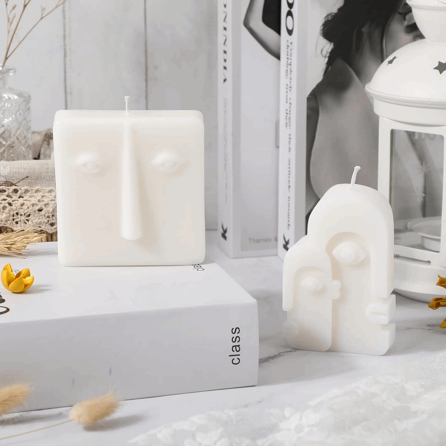 Vela Decorativa Face Silence