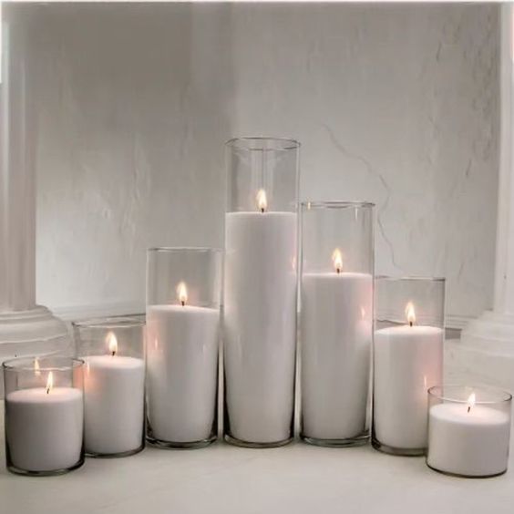 conjunto de velas decorativas em pó, vela ecologica hiyo em pó
