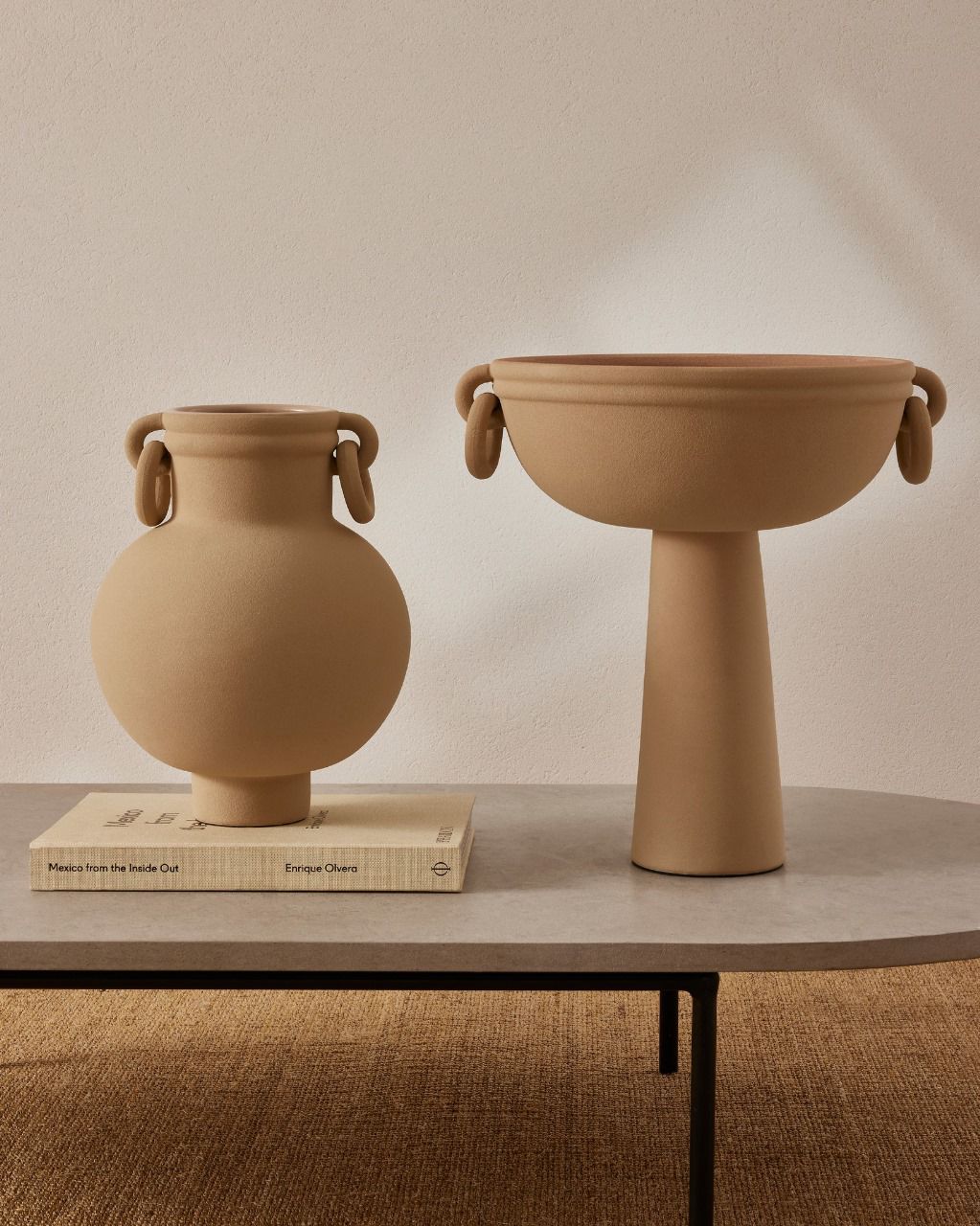 Centro de Mesa Oca Nude com Alças