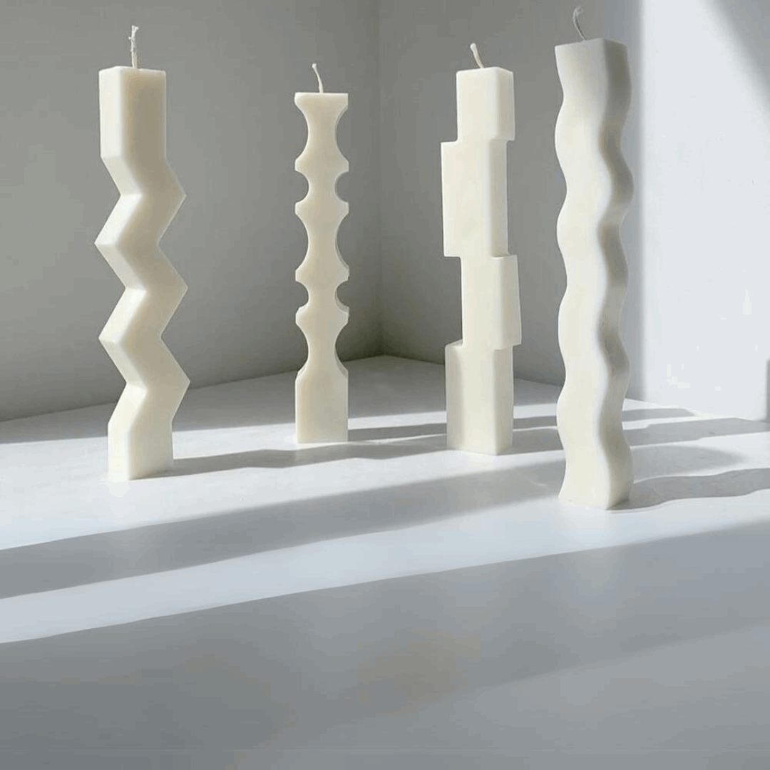 Vela decorativa Ondas