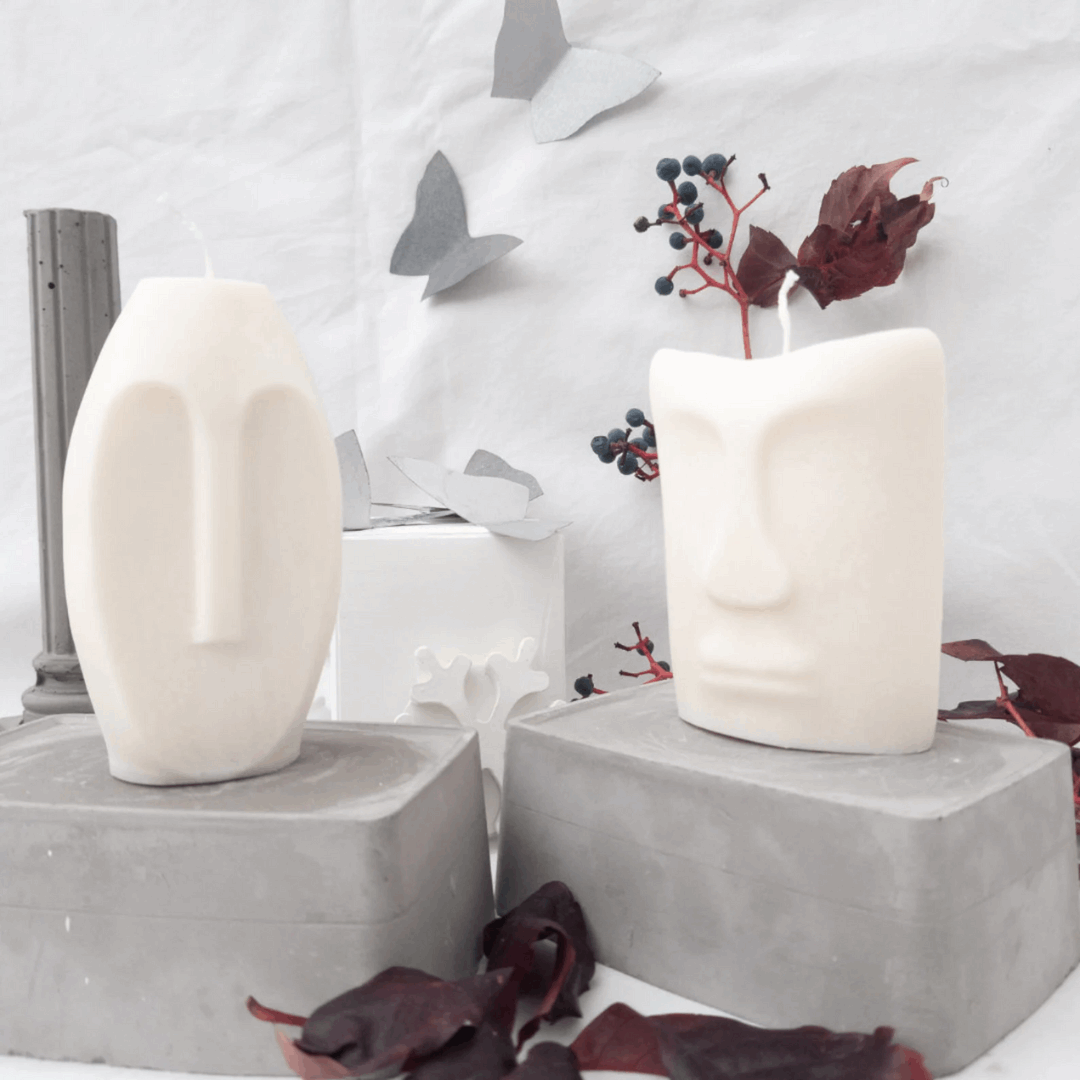 Vela Decorativa Face Moai