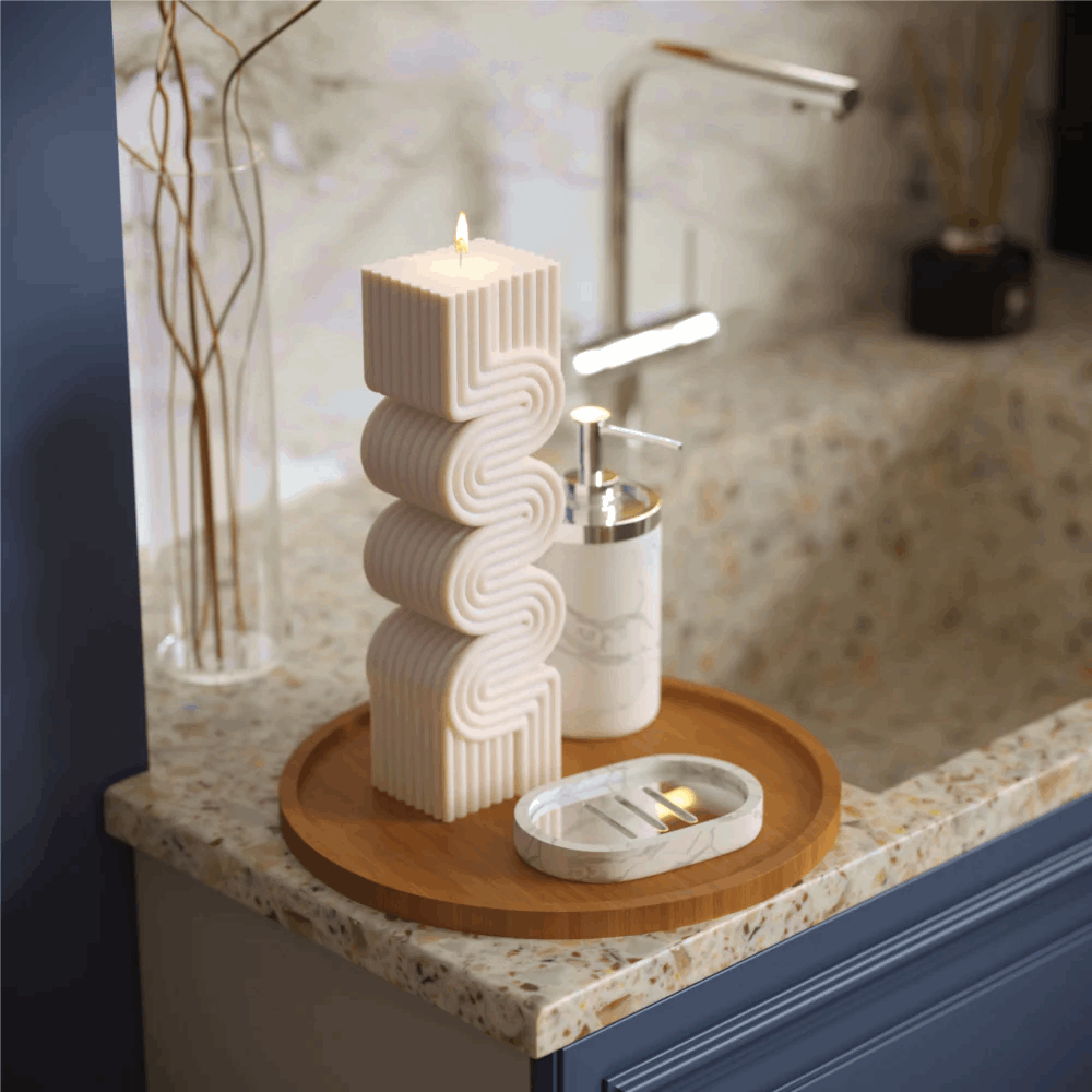 Vela decorativa Ondas Divertidas