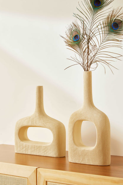 Vaso Orgânico Marô Nude Texturizado Baixo