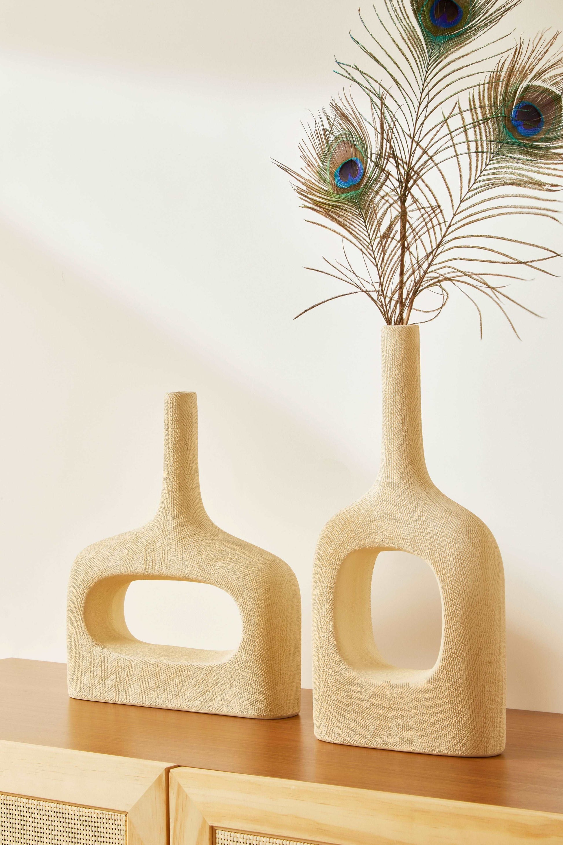 Vaso Orgânico Marô Nude Texturizado Alto