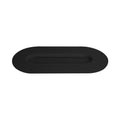 Centro de Mesa Decorativo em Vidro Oval Preto