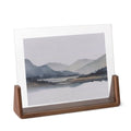Porta Retrato Decorativo Paisagens em Suporte Madeira e Vidro - G