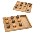 Jogo Decorativo Velha em Madeira Escura e Clara