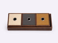 Bandeja Decorativa 3 Caixas com Tampa em Ecocouro - G
