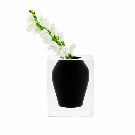 Vaso Decorativo Silhouette Preto - N.02