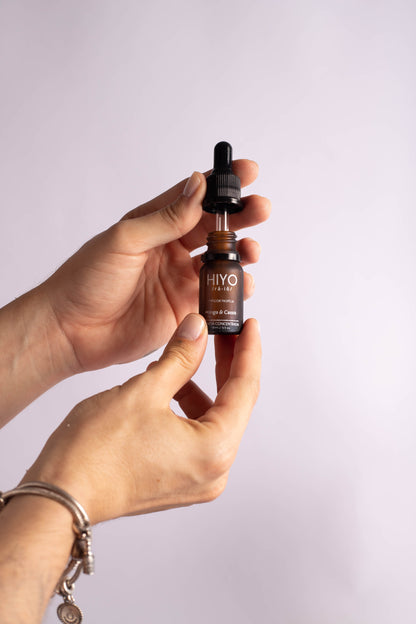 Kit Vela em Pó Aromática Hiyo + Essência + Recipiente + Pavios