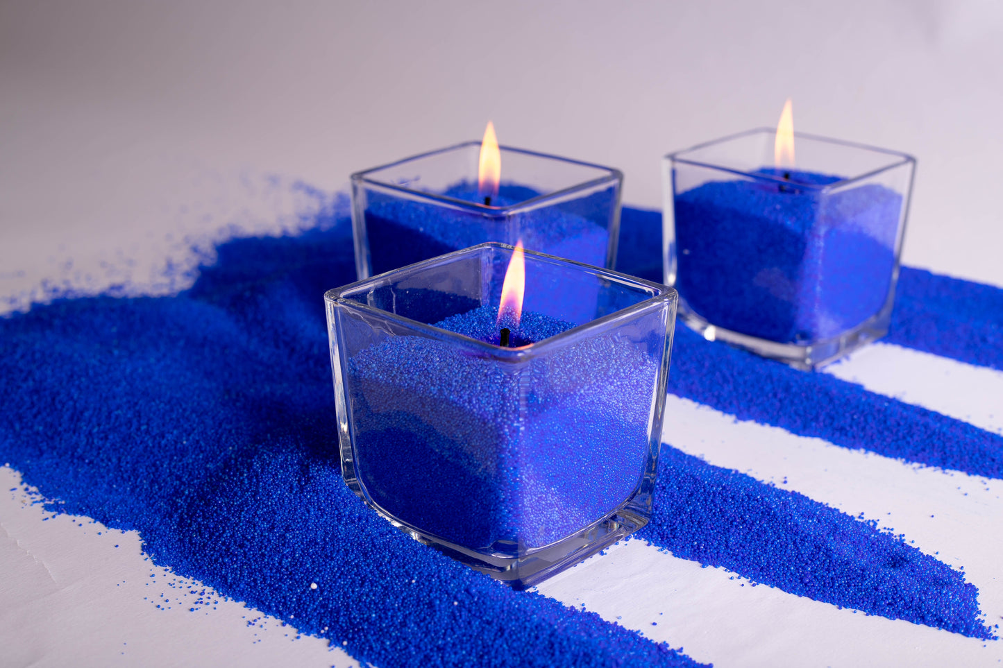 Vela em Pó Colorida - Vela Azul
