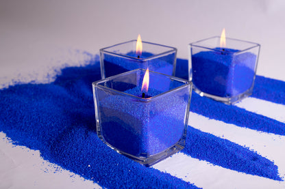 Vela em Pó Colorida - Vela Azul