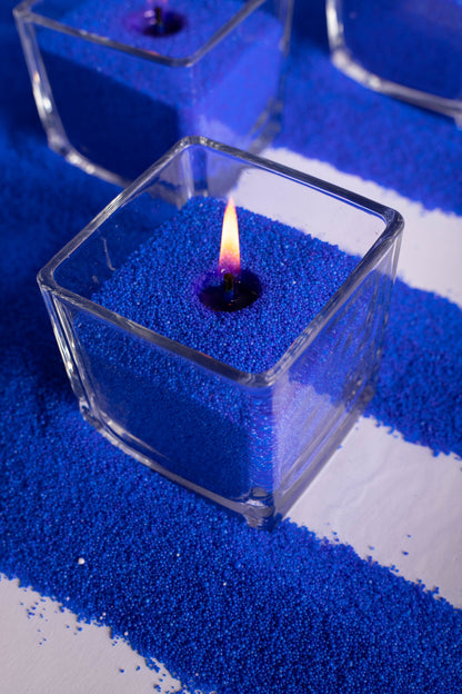 Vela em Pó Colorida - Vela Azul