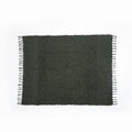 Manta Decorativa Clo Tecido Boucle Verde Musgo