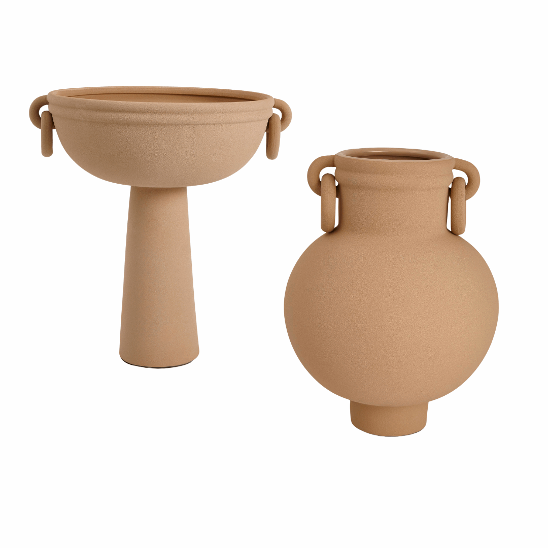 Centro de Mesa Oca Nude com Alças