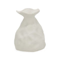 Vaso em Cerâmica com Ondulações Branco N.01