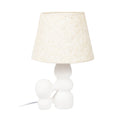 Abajur em Cerâmica Orgânico e Cúpula em Tecido Off-White N.01 - 75201