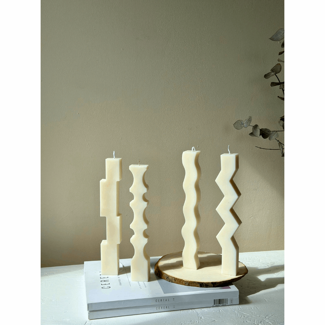 Vela decorativa Ondas