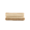 Manta Decorativa Clo Tecido Soft Relevo Listras Off White e Bege