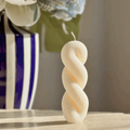 Vela Decorativa Espiral da Renovação Branca