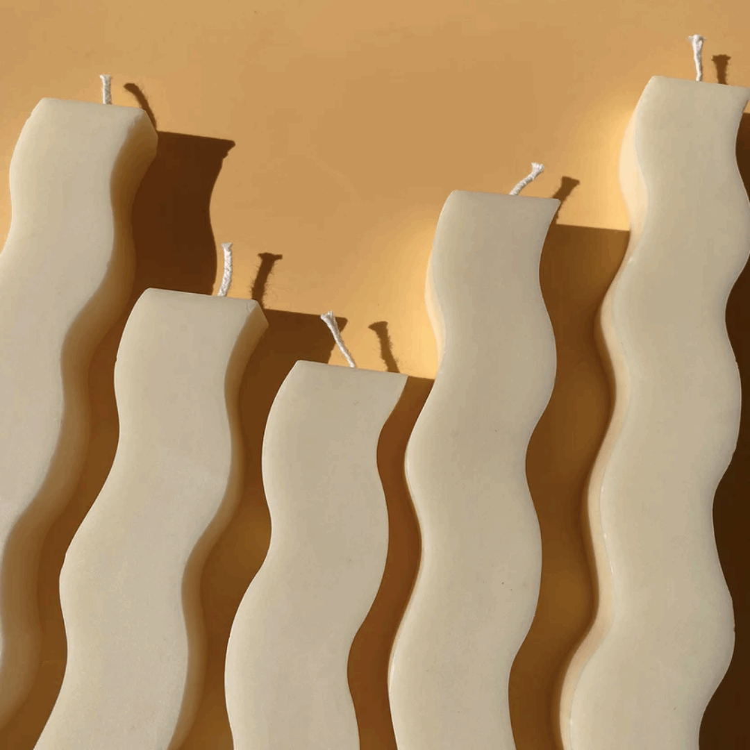 Vela decorativa Ondas