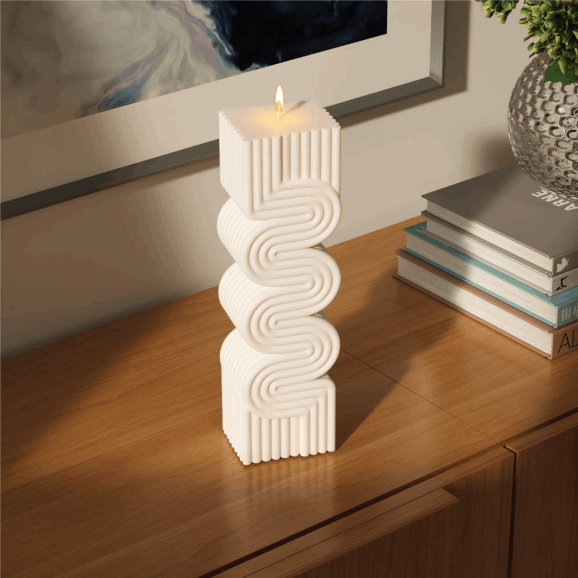 Vela decorativa Ondas Divertidas