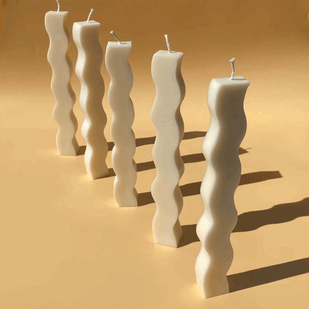 Vela decorativa Ondas